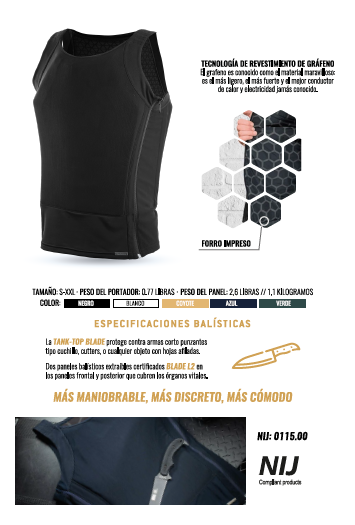 Tank Top Blade -Camisilla Blindada Anti Corte